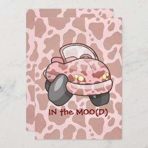 Moo Car Invitation