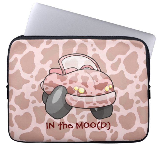 Moo Car Laptop Sleeve (Front)