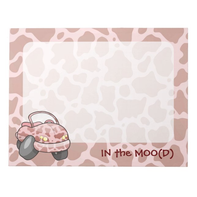 Moo Car Notepad (Front)