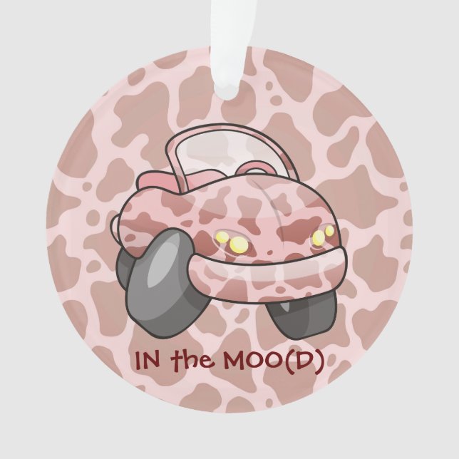 Moo Car Ornament (Front)