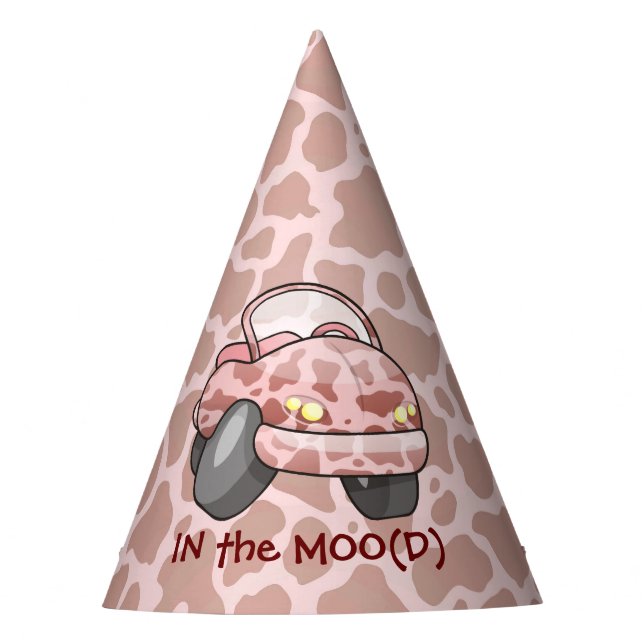 Moo Car Party Hat (Front)