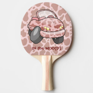 Moo Car Ping Pong Paddle