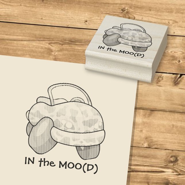 Moo Car Rubber Stamp (Creator Uploaded)