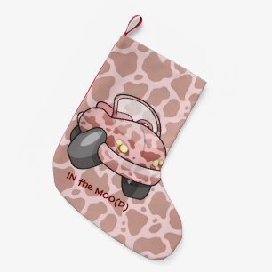 Moo Car Small Christmas Stocking