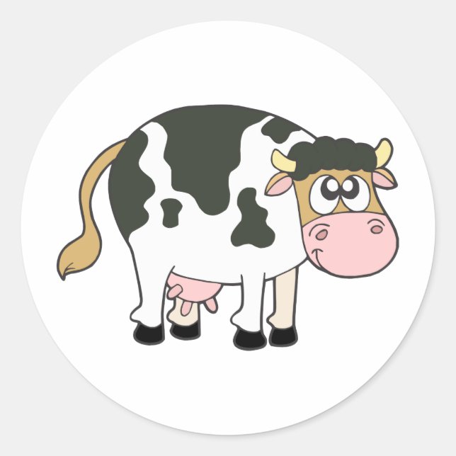 Moo Classic Round Sticker (Front)