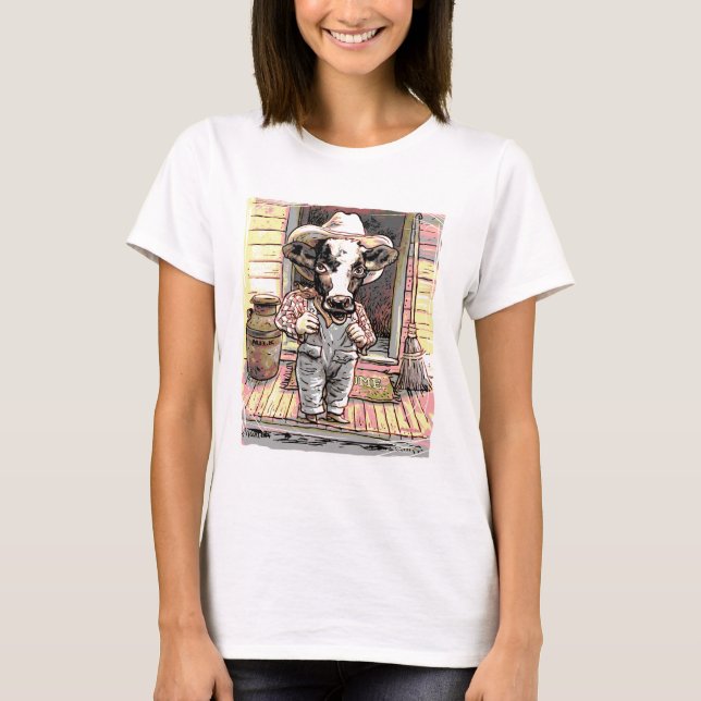 Moo Cow Boy by Mudge T-Shirt (Front)