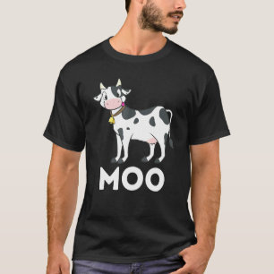 Moo Cow Famer Cattle Ranch Dairy Farming T-Shirt