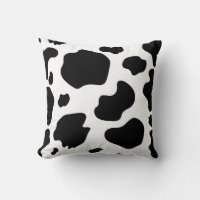 Moo Cow Spots Print Black & White Rustic Farm