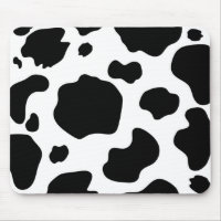 Moo Cow Spots Print Black & White Rustic Farm