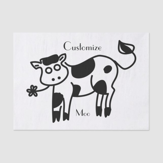 Moo Cow Thunder_Cove  Tissue Paper (Front)