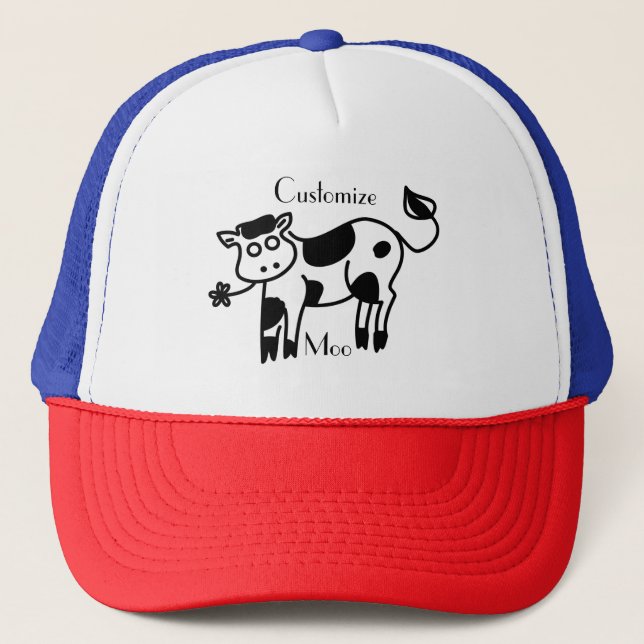 Moo Cow Thunder_Cove  Trucker Hat (Front)