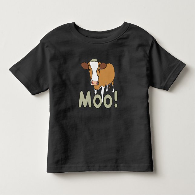 Moo Cow Toddler T-Shirt (Front)