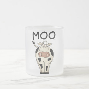Moo Cow Tshirts and Gifts Frosted Glass Coffee Mug