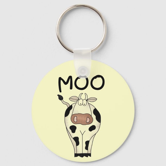 Moo Cow Tshirts and Gifts Key Ring (Front)