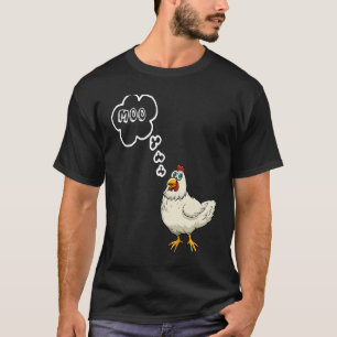 MOO CowChicken Family Farm Animal Apparel T-Shirt