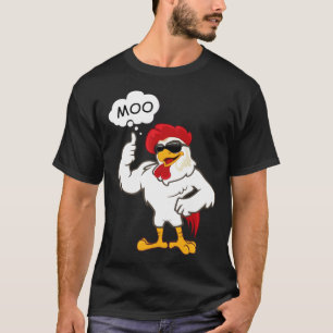 MOO  CowChicken Moo  Chicken  Farm Animals T-Shirt