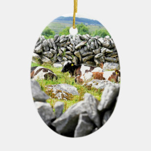 Moo Cows Ceramic Tree Decoration