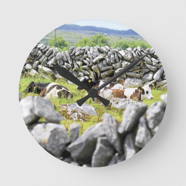 Moo Cows Round Clock (Front)