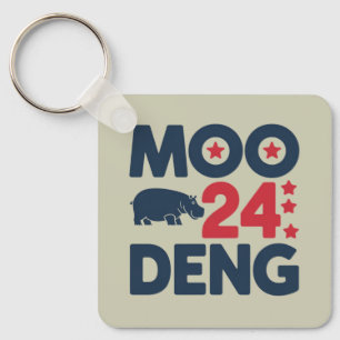 Moo Deng 2024 Moo Deng Moo Deng Cute Baby Hippo Key Ring