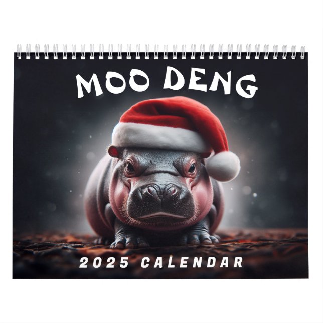 Moo Deng 2025 Calendar (Cover)