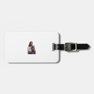 Moo Deng and Jesus A Loving Scene of Faith and Joy Luggage Tag