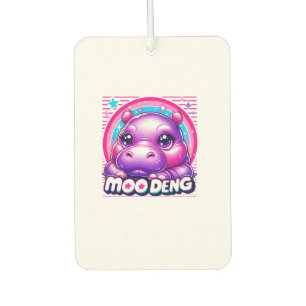 Moo Deng Baby Cute Hippo Girl Baby Pygmy Funny Pin Car Air Freshener
