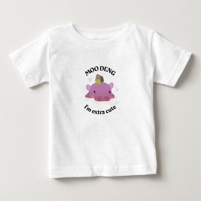 Moo Deng Baby Hippo T-Shirt (Front)
