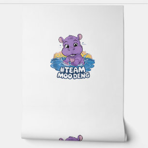 Moo-Deng Baby Pygmy Hippo cute zoo funny Tank Top_ Wallpaper