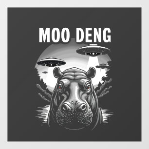 Moo Deng Baby Pygmy Hippo UFO Aliens 