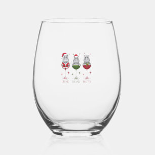 Moo-deng Drink Drank Drunk Glasses Christmas Baby