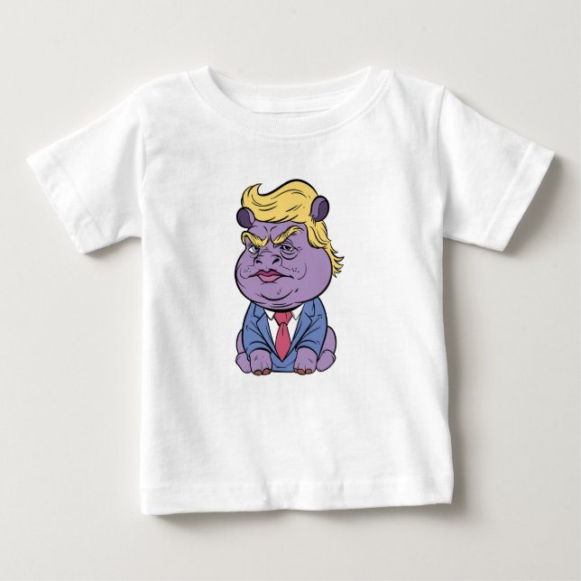 Moo Deng For Trump Shirts, Donald Trump 2024 Baby T-Shirt (Front)