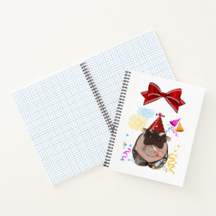 Moo Deng Hippo from Thailand Notebook