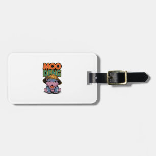 Moo-Deng Hippo moo deng Baby hippo Long Sleeve T-S Luggage Tag