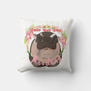 Moo Deng Hippo Pillows 