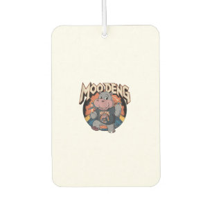 Moo-Deng Hippo The Famous Baby Pygmy Hippo Tank To Car Air Freshener