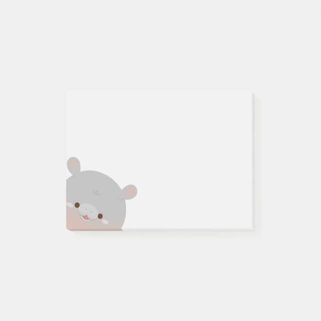Moo Deng Pygmy Hippo Post-It Notes (Front)