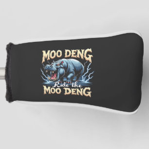 Moo Deng Ride the Moo Deng Funny Hippo Golf Head Cover