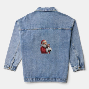 Moo Deng Santa’s Hippo Hero Joins the Christmas Te Denim Jacket