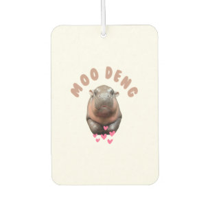 MOO-DENG THE FAMOUS BABY PIGMY HIPPO MOODENG T-Shi Car Air Freshener