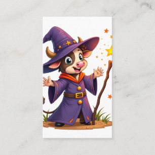 Moo-Gician the Cow Sorcerer Business Card