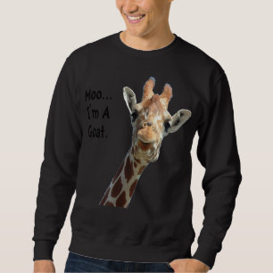 moo giraffe goat funny Gift for goat lover Sweatshirt