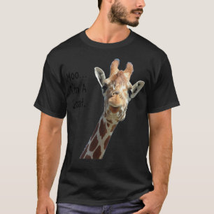 moo giraffe goat funny Gift for goat lover T-Shirt