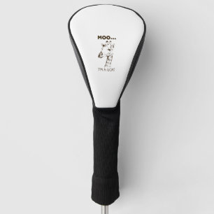 Moo I'm A Goat Funny Graphic Giraffe Vintage Golf Head Cover