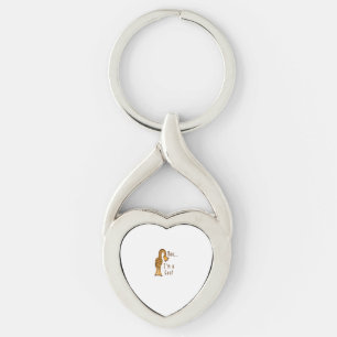 Moo I'm A Goat Giraffe Farm Animal Key Ring