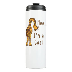 Moo I'm A Goat Giraffe Farm Animal Thermal Tumbler