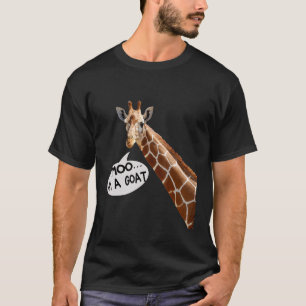 Moo I'm A Goat Giraffe  men women kids who love Gi T-Shirt