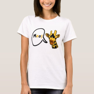 Moo-ing Giraffe tee for ladies