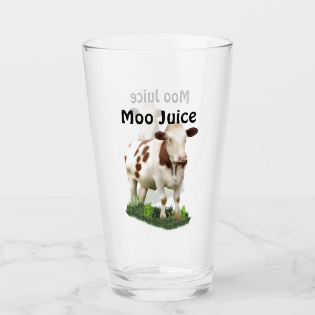 Moo Juice Glass (Front)