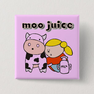 Moo Juice Tshirts and Gifts 15 Cm Square Badge