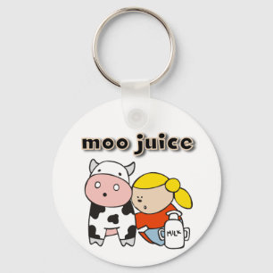 Moo Juice Tshirts and Gifts Key Ring
